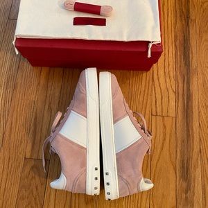 Valentino Garavini rockstud suede sneakers